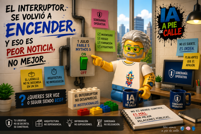Interruptor LEGO de Fable 5 y Mythos 5 encendido de nuevo el 1 de julio, con la doctrina de Soberanía Operativa: el interruptor no desapareció, se institucionalizó.